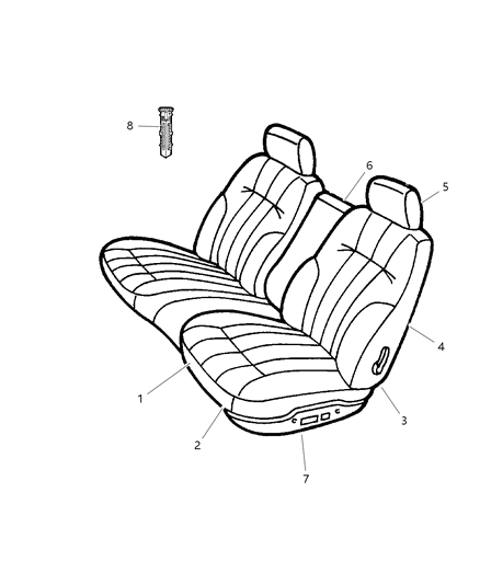 2000 Chrysler Concorde Front Seat Diagram 4