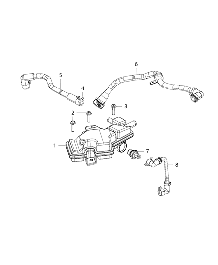 2020 Jeep Renegade Crankcase Ventilation Diagram 1