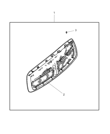 2005 Dodge Ram 1500 Grille Kit Diagram