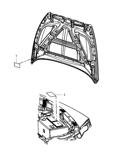 2009 Dodge Dakota Engine Compartment Diagram