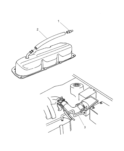 2000 Chrysler Town & Country Valve-PCV Diagram for 4694335