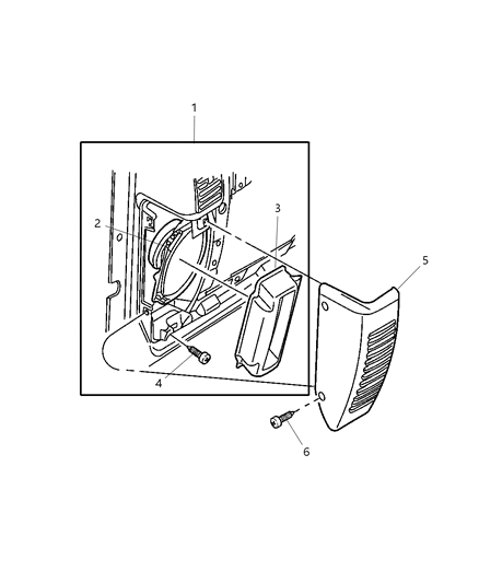 2000 Jeep Wrangler Speaker Kit - Radio Diagram