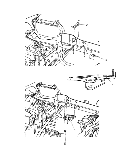 2009 Jeep Grand Cherokee Stud Diagram for 52090140AA