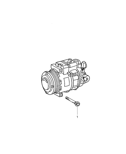 2008 Chrysler Crossfire Compressor Mounting Diagram