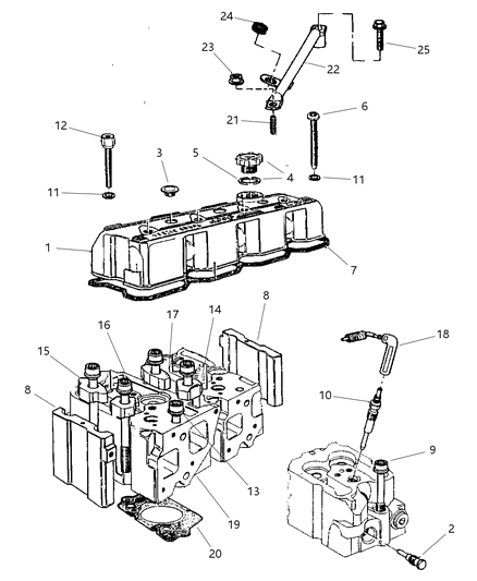 2001 Jeep Cherokee Cylinder Head Diagram 1