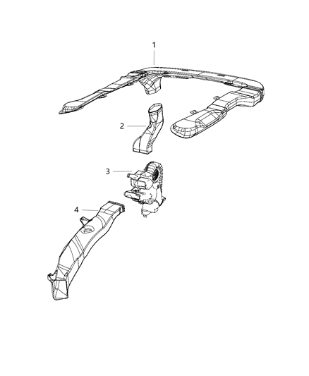 2020 Dodge Grand Caravan Ducts, Rear Diagram