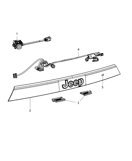 2012 Jeep Grand Cherokee Camera Diagram for 56054059AD