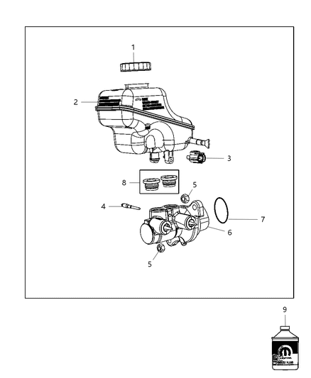 2013 Chrysler 300 Master Cylinder Diagram