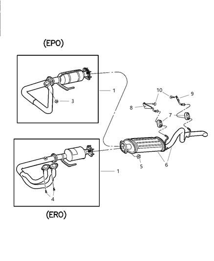 2000 Jeep Wrangler Pipe Diagram for 52101173AA