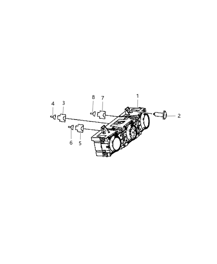 2009 Dodge Sprinter 3500 Air Conditioner And Heater Control Switch Diagram for 68051790AA