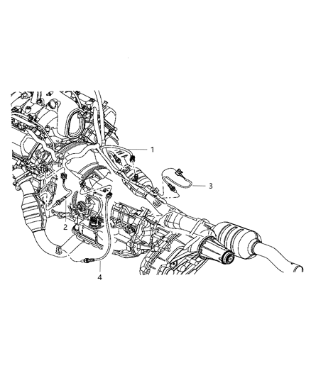 2013 Ram 3500 Pickup Oxygen Sensors Diagram