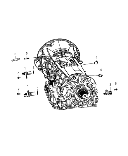 2020 Ram 2500 Sensors - Transmission Diagram