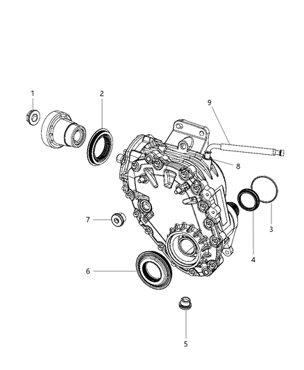 2011 Dodge Journey Power Transfer Unit Repair Parts Diagram