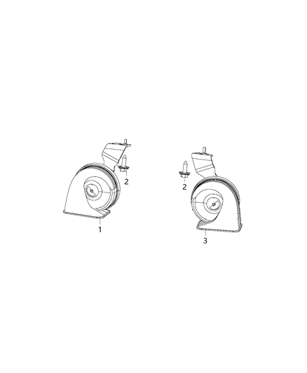 2018 Dodge Challenger Horns Diagram