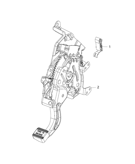 2019 Dodge Grand Caravan Switch, Parking Brake Diagram