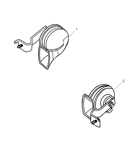 2001 Chrysler LHS Horns Diagram