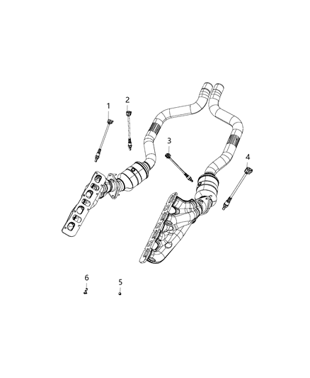 2020 Dodge Challenger Oxygen Sensors Diagram 4