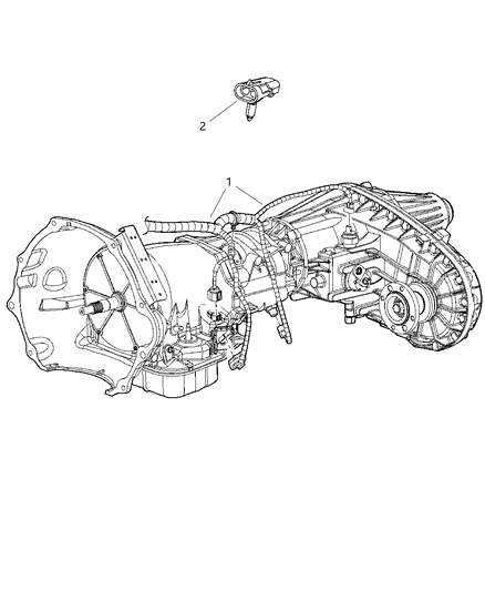 2011 Ram 3500 Wiring-Transmission Diagram for 68092413AA