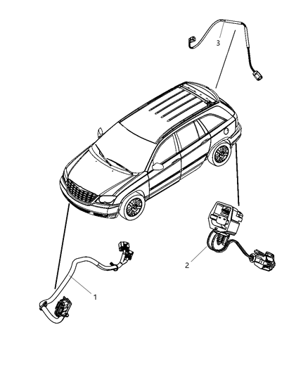 2008 Chrysler Pacifica Wiring Chassis & Underbody Diagram