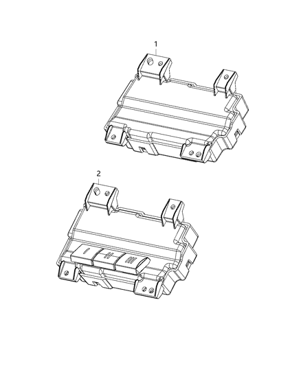 2019 Ram 3500 Cab Chassis(<10K lb.) Modules, Body Diagram 6