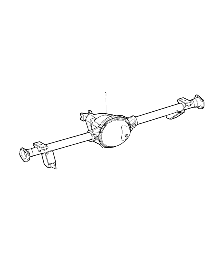 2001 Jeep Cherokee Axle-Service Rear Diagram for 4797553AB