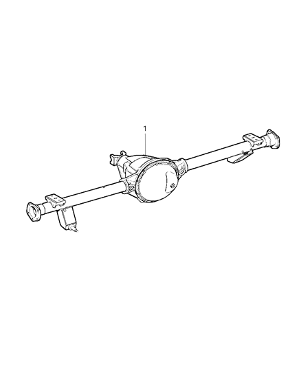 2001 Jeep Cherokee Axle Assembly, Rear Diagram 1