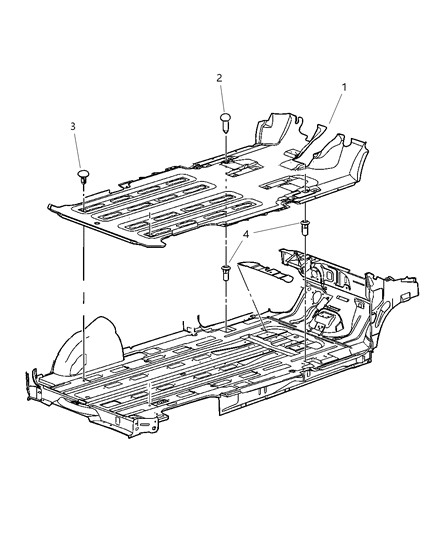 2002 Chrysler Town & Country Carpet Diagram