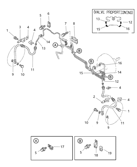 1998 Chrysler Sebring Coupe Front Brakes Diagram 3