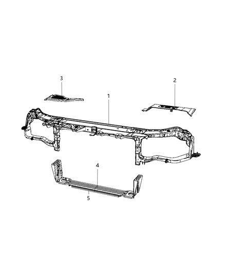 2008 Chrysler 300 Radiator Support Diagram