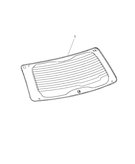 2021 Jeep Grand Cherokee Glass, Liftgate Diagram