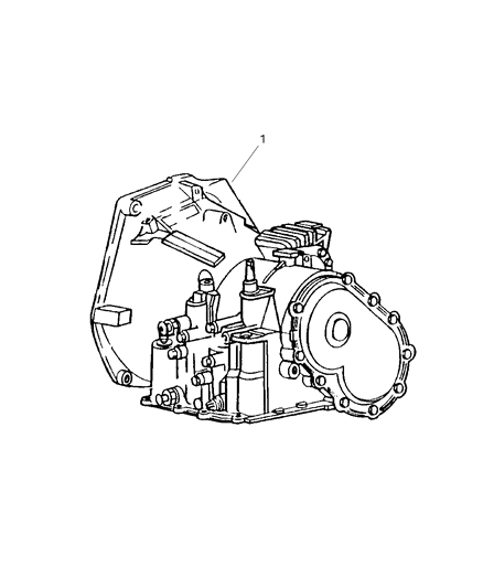 2001 Dodge Neon Transaxle Assembly Diagram 1