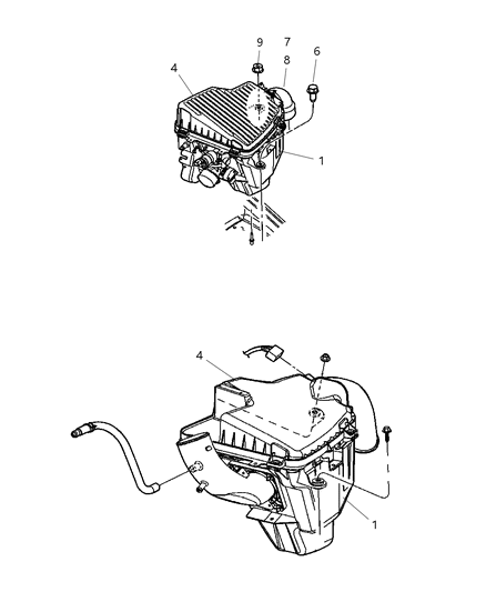 2005 Dodge Neon Air Cleaner Diagram