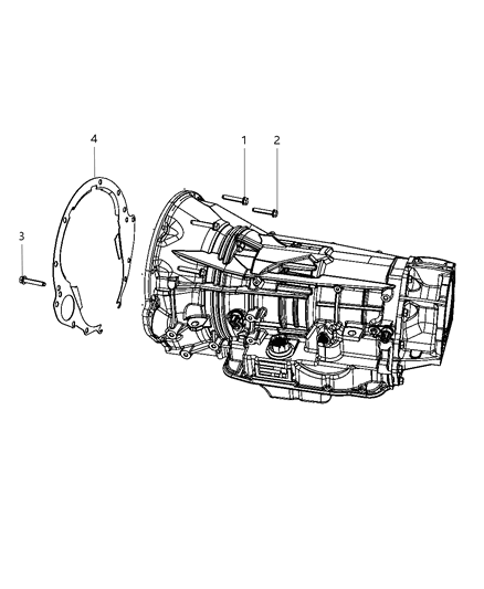 2008 Chrysler Aspen Mounting Bolts Diagram