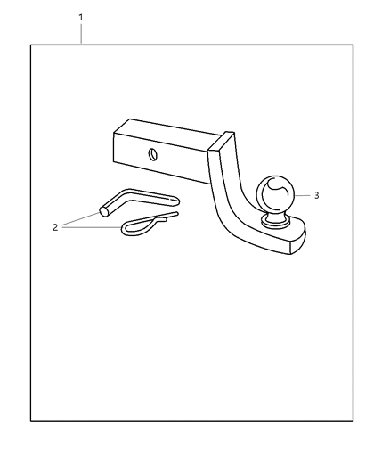 2007 Dodge Ram 2500 Adapter Kit - Ball Mount Diagram