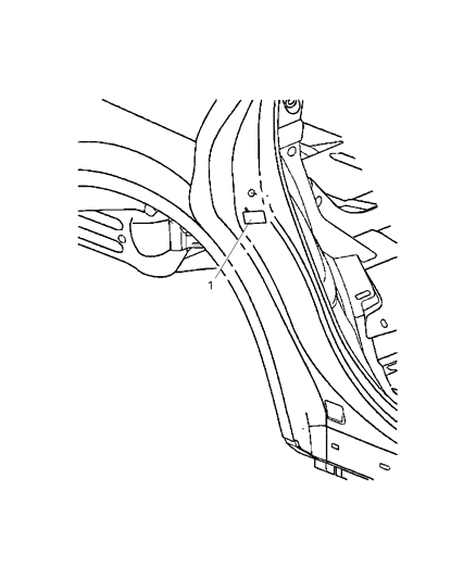 2014 Dodge Charger C-Pillar Diagram