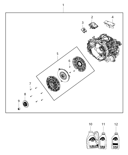 2014 Dodge Dart Bracket-Transmission Mount Diagram for 68442656AA