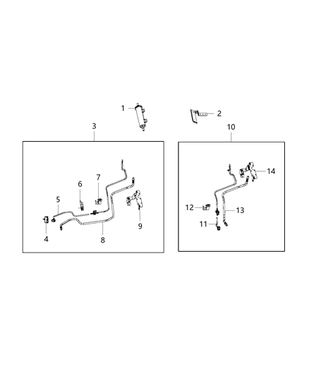 2019 Jeep Wrangler Emission Control Vacuum Harness Diagram 4