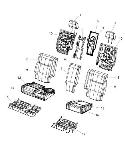 2009 Dodge Journey Rear Seat Diagram 4