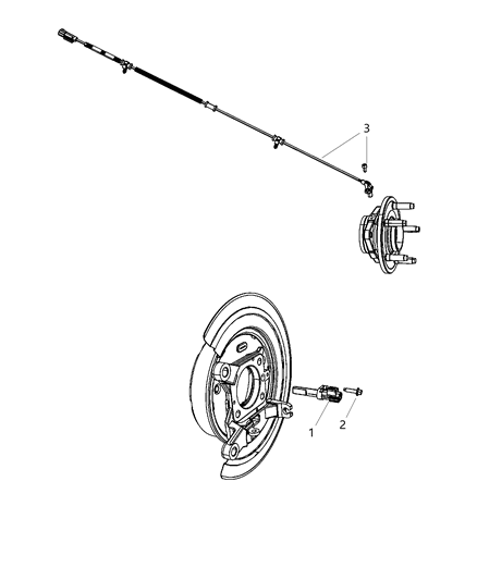 2009 Dodge Ram 1500 Sensors - Brakes Diagram