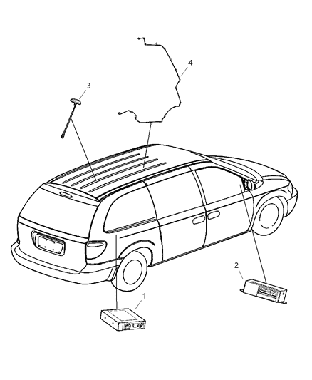 2006 Chrysler Town & Country Satellite Radio System Diagram