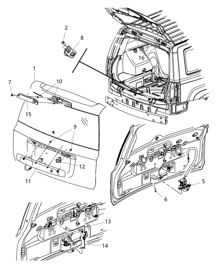 2009 Jeep Patriot Liftgates, Patriot Diagram