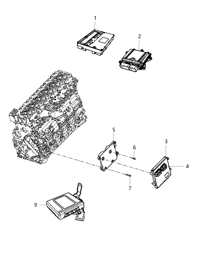 2016 Ram 5500 Bracket Diagram for 68210510AA