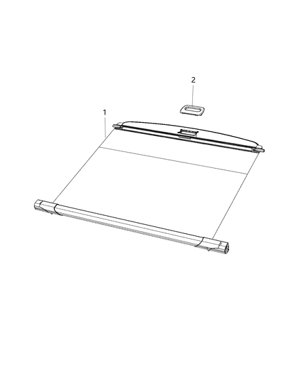 2020 Dodge Durango Security Cargo Diagram for 6FW03DX9AC