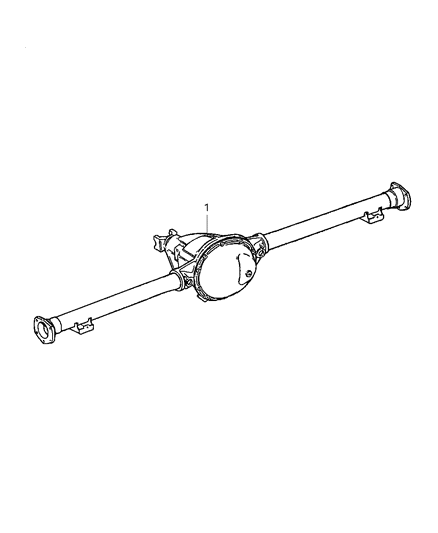 1998 Jeep Cherokee Axle Assembly, Rear Diagram 1