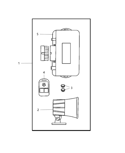 2002 Dodge Ram 1500 Alarms - EVS II Diagram