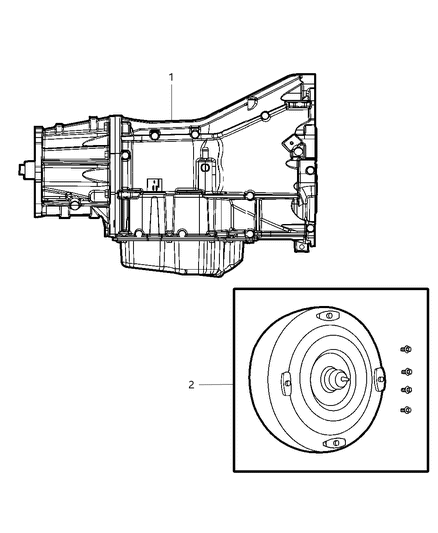 2004 Dodge Dakota Transmission Assembly Diagram 1