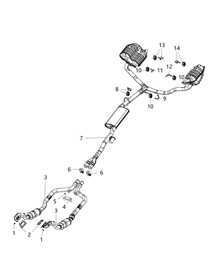 2018 Dodge Charger Exhaust System Diagram 5