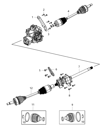 2012 Chrysler 300 Shaft - Drive Diagram 3