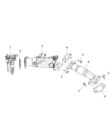 2019 Jeep Wrangler EGR Cooling System Diagram 2