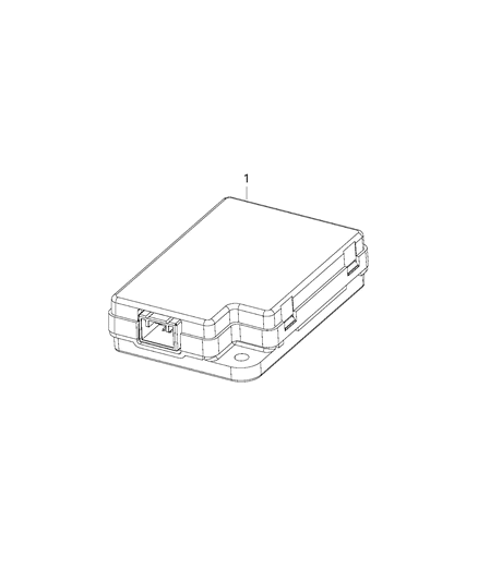 2016 Chrysler Town & Country Module, Remote Compass Diagram